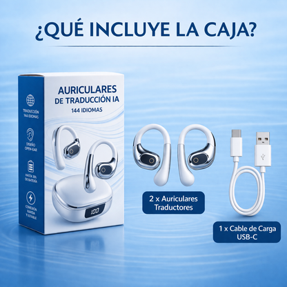 TRADUCTOR AURICULAR INTELIGENTE CON IA – TRADUCCIÓN EN TIEMPO REAL - INSTANTÁNEA