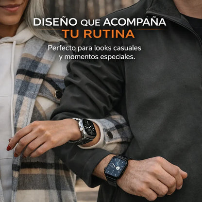 SmartWatch ULTRA PRO con 2 correas incluidas + caja y cargador por inducción premium