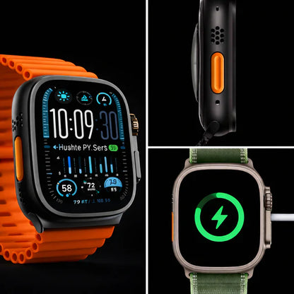 SmartWatch ULTRA PRO con 2 correas incluidas + caja y cargador por inducción premium