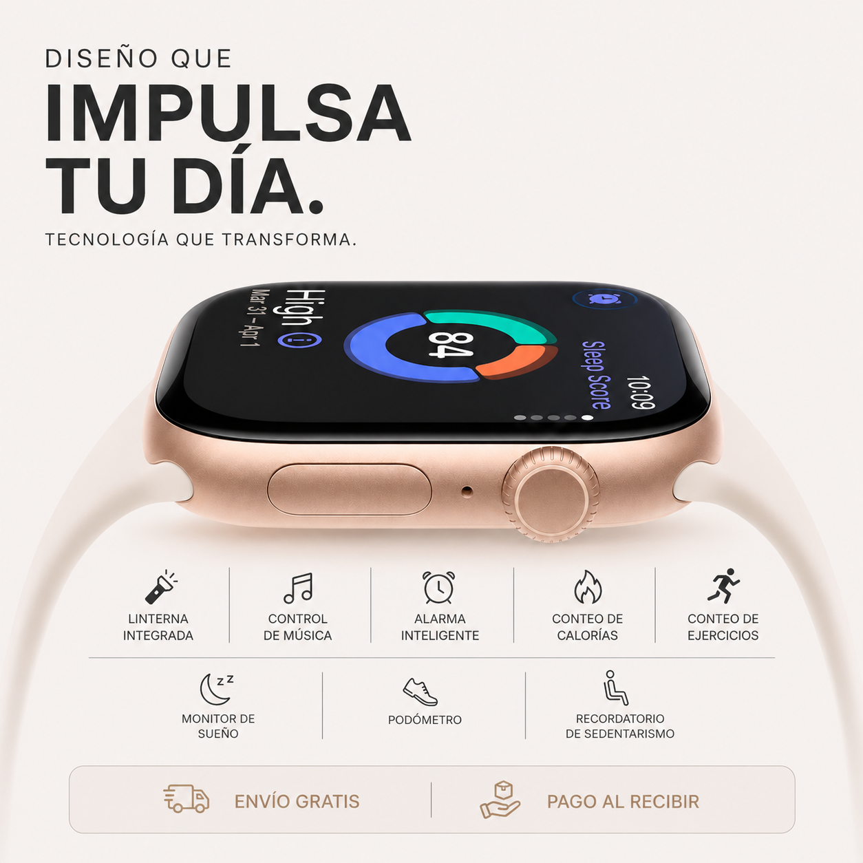 AIRWATCH SERIES 10 MAX – caja y cargador por inducción + PANTALLA AMOLED