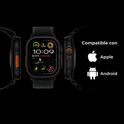 SmartWatch ULTRA PRO con 2 correas incluidas + caja y cargador por inducción premium