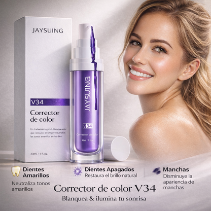 SONRISA V34 BLANQUEADOR INMEDIATO + CORRECCIÓN DEL TONO AMARILLO