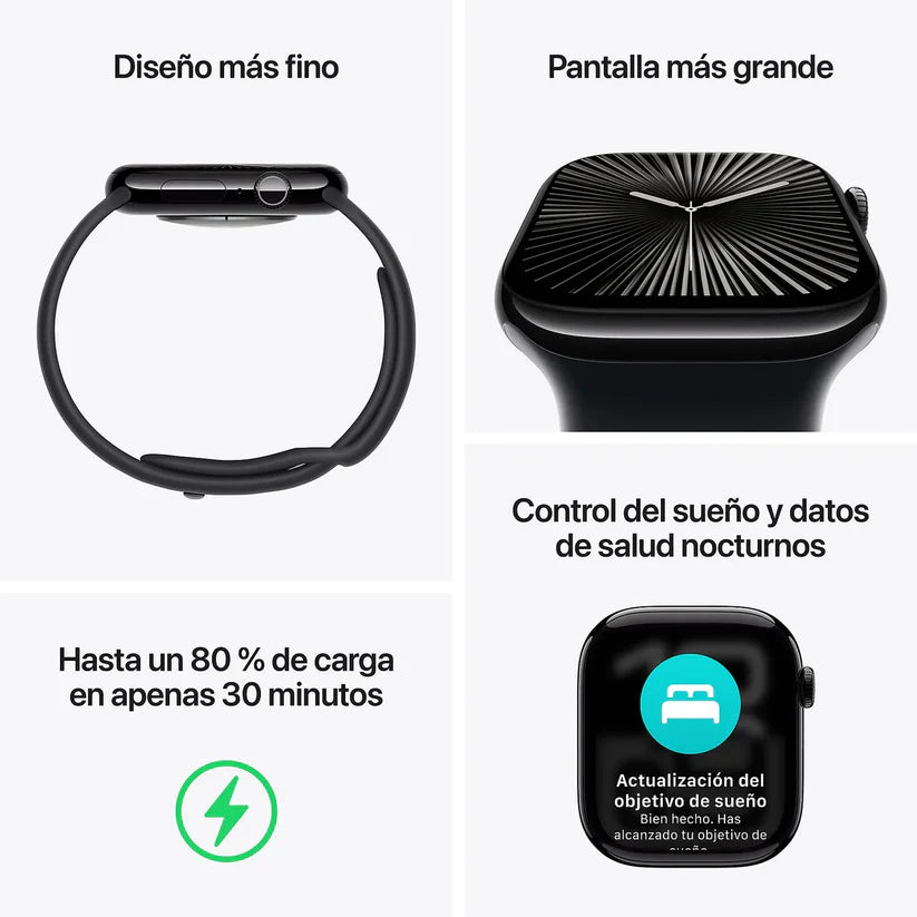 AIRWATCH SERIES 10 MAX – caja y cargador por inducción + PANTALLA AMOLED