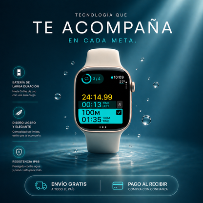 AIRWATCH SERIES 10 MAX – caja y cargador por inducción + PANTALLA AMOLED