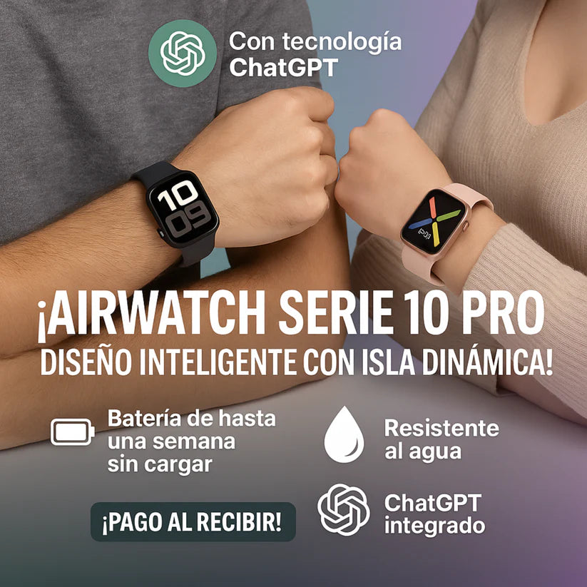 AIRWATCH SERIES 10 MAX – caja y cargador por inducción + PANTALLA AMOLED