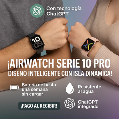 AIRWATCH SERIES 10 MAX – caja y cargador por inducción + PANTALLA AMOLED