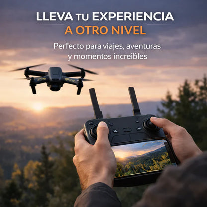 DRON W8 PRO MAX + MALETA DE TRANSPORTE + CONTROL REMOTO + BATERÍA DE ALTA AUTONOMÍA